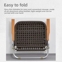 Chaise pliante moderne en aluminium pour l'extérieur - Chaise de camping et de jardin portable individuelle