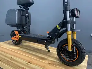 Off-Road Opvouwbare 1200W Batterij En Grote Staartdoos Elektrische Scooters Met Inklapbare Sear Voor Man En Vrouw