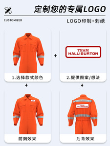 Cross-border Spring and Autumn Reflective Strip Workwear, Durable Factory Overalls, Workshop Protective Clothing Customization - Product Image 3