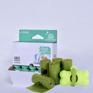 Sacs à déjections canines biodégradables roses parfum lavande avec distributeur, extra épais et résistants, en amidon de maïs mélangé, pour chiens - Product Image 3