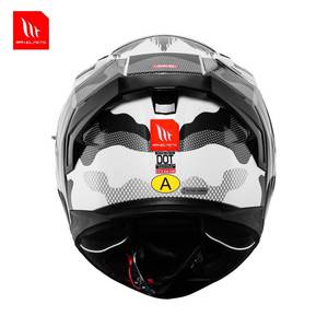 Casque de moto intégral unisexe MT Racing espagnol à double visière avec grand spoiler arrière, toutes saisons, en ABS, neuf - Product Image 4