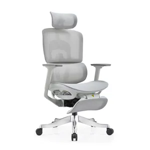 Silla De Escritorio kursi kantor ergonomis, kursi kantor Modern belakang tinggi jaring penuh ergonomis