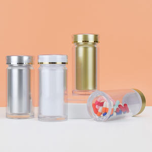 Botol Kapsul Gelatin/Gummy Bulat 120ml Bahan PET Food-Grade dengan Tutup Ulir dan Label untuk Suplemen Kesehatan, Pil, dan Obat - Product Image 3