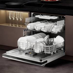 Lavavajillas Inteligente Integrado de 18 Configuraciones, 121-150L, Esterilización con Ozono, Panel de Vidrio Templado, Carcasa de Acero Inoxidable - Product Image 3