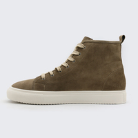Fabricants de baskets personnalisées LANCI OEM, baskets à tige haute en daim, chaussures de luxe pour hommes