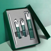 Ensemble de coupe-ongles manucure 4 pièces ensemble de coupe-ongles maison outils de pédicure pour hommes et femmes
