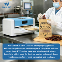 Imprimante thermique automatique pour sacs d'emballage pour petites entreprises, pour les cafés, les boulangeries, les sachets de nourriture, impression de logo personnalisée