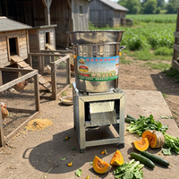 Draagbare fruit- en groentevermaler voor achtertuinboerderij, geschikt voor het voeren van kippen, eenden en pluimvee