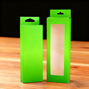 Hanging Hook Box Custom Retail Packaging Factory Hanging Hook Box with Clear Window - Product Image 2