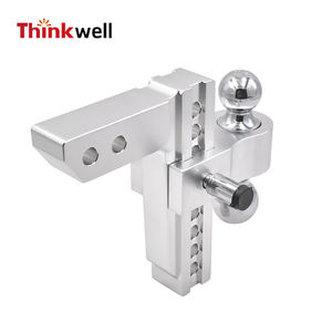 Alüminyum alaşım çift top 2 \ "ve 1 7/8 \" tekne römorku yaprak makası ışık bağlantı durumu ile çekme aksamı ayarlanabilir montaj Tow - Product Image 3