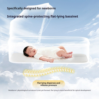 Poussette bébé légère en Oxford, pliage à un bouton, cadre en acier inoxydable, capacité de 20 kg, 0-3 ans, dossier ergonomique