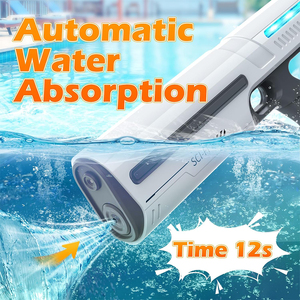 Pistolas de Agua Eléctricas 2025 con Luz, Chorro Potente, Succión Automática de Agua, Pistolas de Agua, Juguete de Playa para Niños, Verano, Aire Libre - Product Image 6