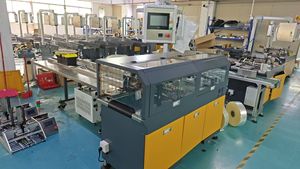 Máquina Automática para Empacar Cuadernos, Máquina Empacadora de Bolsas de Plástico con Película OPP, Dispensador de Tarjetas de Felicitación de Papel y Máquina Embolsadora - Product Image 6