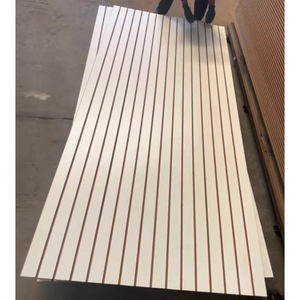 ألواح جدارية من ألواح MDF مغلفة بسعر منخفض بنمط 15/18 ، أرفف جدارية/أرفف سوبر ماركت بفتحة خشبية بسيطة - Product Image 5