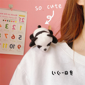 Ivanaze-broche de peluche de Panda para niños, estudiantes y adultos, ropa bonita suave, bolso tridimensional, accesorios - Product Image 6