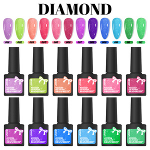 Vernis à ongles gel effet œil de chat pailleté 5 ml, flacon en plastique brillant, vernis gel magnétique pour manucure et nail art - Product Image 2
