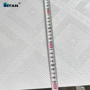 Cielo Raso Suspendido de Borde Regular, Cielo Raso Vinílico 60X60, Paneles de Yeso <span class=keywords><strong>para</strong></span> Cielo Raso, Placas de <span class=keywords><strong>PVC</strong></span> <span class=keywords><strong>para</strong></span> Techo, Blanco y Dorado - Product Image 6