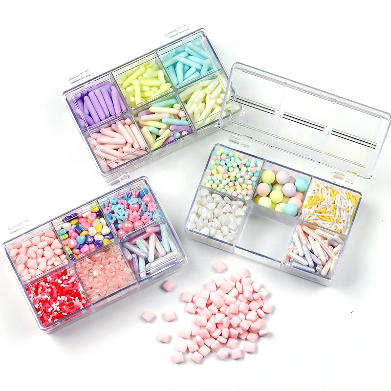 6 в 1 квадратная коробка, матовые Халяльные смешивания съедобного сахара, украшения для торта, оптовая продажа украшений для выпечки