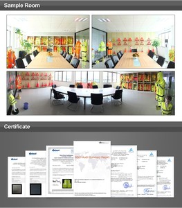 Khả năng hiển thị cao an toàn áo có thể tháo rời phản quang làm việc mui xe phong cách zip đóng cửa lông cừu an toàn Áo khoác biểu tượng tùy chỉnh - Product Image 5