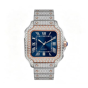 Montre de luxe personnalisée en moissanite et diamants, style hip-hop, avec design glacé pour les marques de mode - Product Image 3