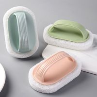 Brosse de nettoyage de cuisine multifonctionnelle en nylon écologique à bas prix avec manche coloré pour la Chine