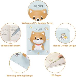 Cuaderno de Cuero PU Personalizado para Niños, Cuaderno Antiestrés con Animales Resistentes al Agua, Cubierta de Cuero PU - Product Image 6