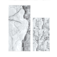 Carreaux de porcelaine vitrifiée émaillée de luxe 60x120cm pour la décoration de sols de villas modernes ou de chambres d'hôtel