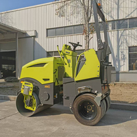Compacteur routier vibrant à double tambour de 1, 2 et 3,5 tonnes – Mini-rouleau compresseur d'asphalte et de sol tandem – Prix compétitif