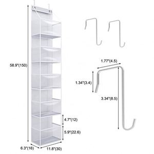 PVC Transparent Hot Sale Baskets Wholesale Low Price Hospital Hotel Nursery Door Crib and Hanging Storage Organizer with <b>Hooks</b> - Product Image 4