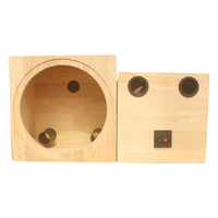 Vente chaude voiture audio boîte en bois massif boîte de subwoofer haut-parleur 8 pouces boîte vide haut-parleur modifié maison