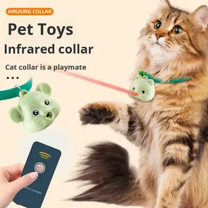 Thông Minh hồng ngoại tương tác nhựa Mèo đồ chơi sang trọng tự giải trí laser mèo cổ áo cho Amazon xuyên biên giới thương mại mèo trêu ghẹo - Product Image 4