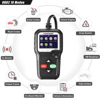 Outil de diagnostic KW680, lecteur de code de voiture, scanner OBD2, écran couleur de 2,8 pouces, mise à jour en ligne gratuite pour les voitures à essence universelles 12V
