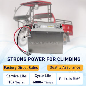 Novo OEM 60V80Ah LiFePO4 64V Eletro-triciclo <span class=keywords><strong>3</strong></span> rodas Veículo Elétrico E-scooter Triciclo Elétrico Sweeper Bateria De Lítio-ion - Product Image 3