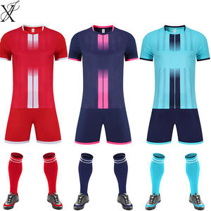 高品質サッカー練習用ジャージセット、プリント番号入り、ジャカード選手バージョン、カスタムメイドサッカー ジャージ。 - Product Image 1