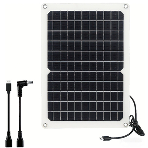 Panel Solar Pequeño de Alto Rendimiento, 10W, 16% de Eficiencia, Monocristalino, para Cámara, Bomba de Agua, Ventilador, Linternas de Camping, Alecter - Product Image 1