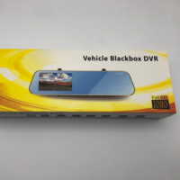 4.3 pouces double lentille voiture rétroviseurs vue arrière 170 degrés voiture DVR caméra 1080P HD écran tactile rétroviseur Dash Cam