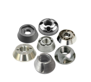 Écrou de sécurité OEM en acier inoxydable 316 nickelé passifé, usiné CNC avec précision, M8, à deux (<span class=keywords><strong>2</strong></span>) trous, pour applications médicales - Product Image 3