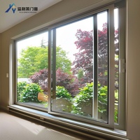 Ventanas Corredizas de Aleación de Aluminio a Prueba de Robos con Diseño Americano Personalizado, Rejilla Magnética, Aislamiento Térmico Moderno, Energy Star
