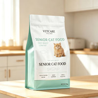 Sachet Doypack Personnalisé avec Logo, Fond Plat, Fermeture Éclair, Qualité Alimentaire, Étanche, pour Emballage de Nourriture Naturelle pour Chiens et Friandises pour Animaux de Compagnie – Vente en Gros