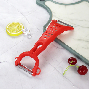 Eco-Friendly Manual Plastic Double Head <b>Fruit</b> & <b>Vegetable</b> Peeler with Stainless Steel Blades for Garlic & Ginger Grinding - Product Image 2