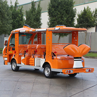 Véhicule urbain 14 places alimenté par batterie Navette touristique Mini voiture de bus touristique électrique