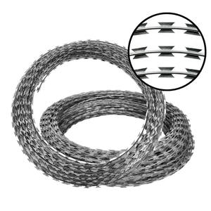 Fil de fer barbelé concertina (fil à picots) galvanisé pour clôture de sécurité, disponible dans le monde entier - Product Image 2