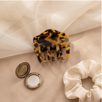Mini pince à cheveux en acétate de cellulose, motifs marbrés multi-écailles de tortue, accessoires antidérapants pour femmes et filles 880025