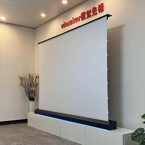 72 -150 "điện có thể cuộn sàn tăng Màn hình máy chiếu rạp chiếu phim Trắng ném dài/Máy chiếu ném ngắn 4K Cơ Giới Tab căng thẳng - Product Image 2