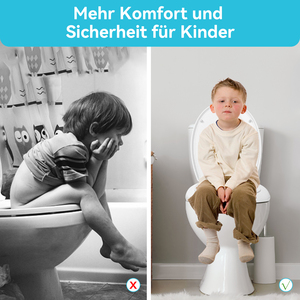 Siège de toilette en urée en forme de D avec siège enfant intégré, fermeture douce, fixation rapide, design magnétique, couvercle de siège de toilette double usage pour adultes et enfants - Product Image 4