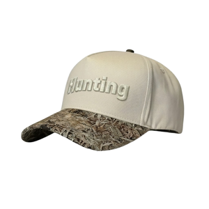 Gorras de Béisbol de Cinco Paneles Estructuradas de Dos Tonos OEM ODM, Gorras Deportivas con Visera Curva de Camuflaje, Logotipo Bordado Personalizado, Cierre a Presión para Caza - Product Image 5