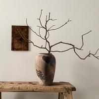Ensemble de vases en céramique rustiques Wabi Sabi, décoration d'intérieur, vases décoratifs pour fleurs, emballage personnalisé avec logo, dropshipping