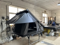 Tente de toit de luxe 4 saisons, tente de toit pour camping en plein air, double couche, amovible, pour voyages en SUV/voitures/véhicules