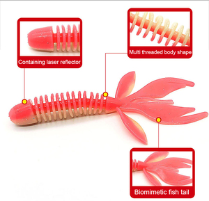 Guosong ลอยกุ้งรูปซิลิโคนเหยื่ออ่อน Perch ประดิษฐ์บ้า Flapper สวินเหยื่อ - Product Image 4
