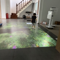 Émetteur et récepteur audio en plastique pour projection murale interactive